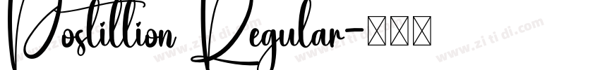 Postillion Regular字体转换